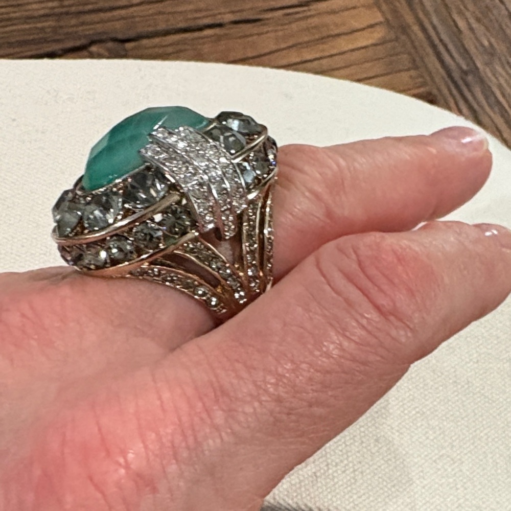 Roberto Cavalli Statement Ring Size 9 - image 8